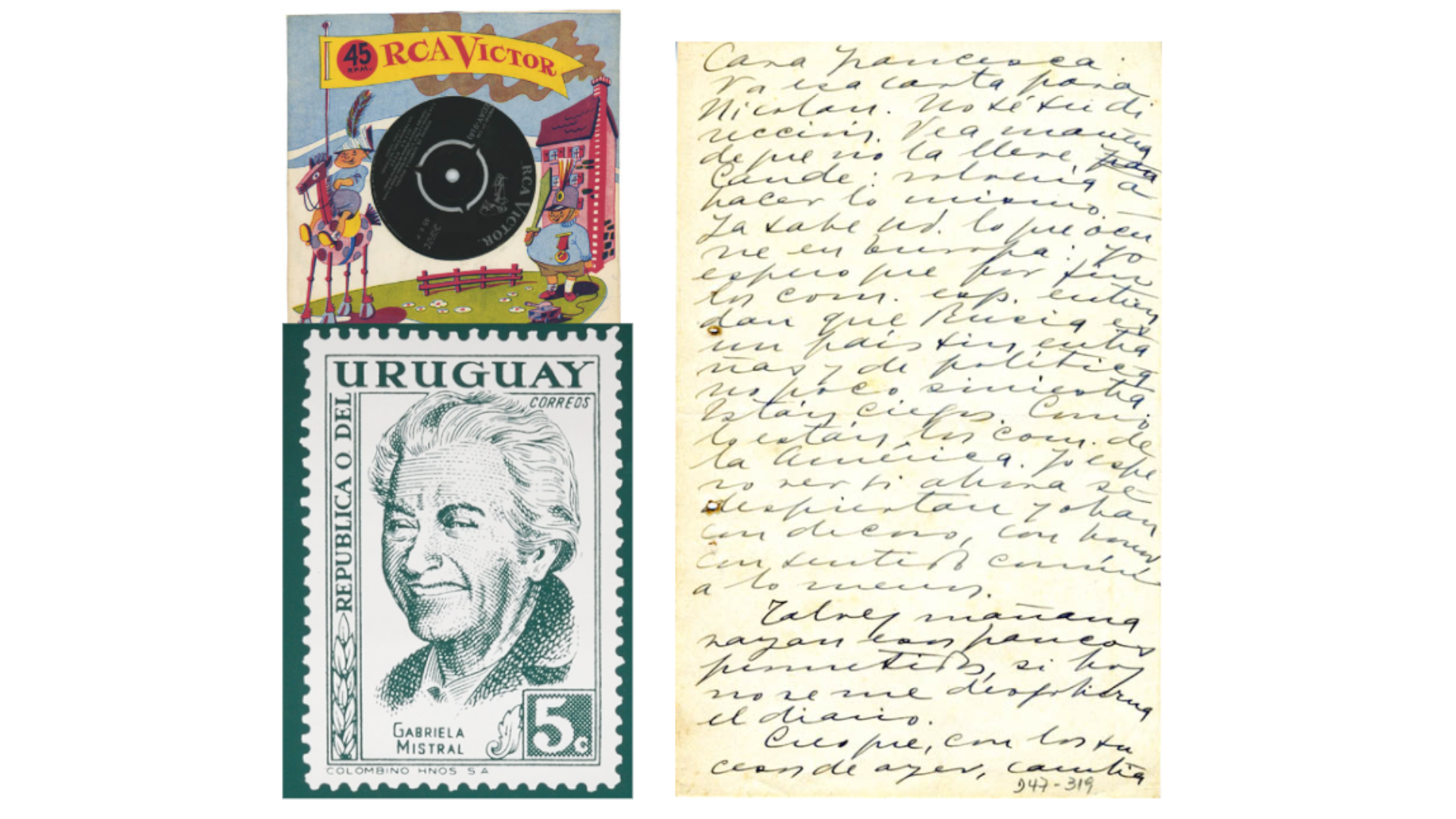 Gabriela Mistral objetos