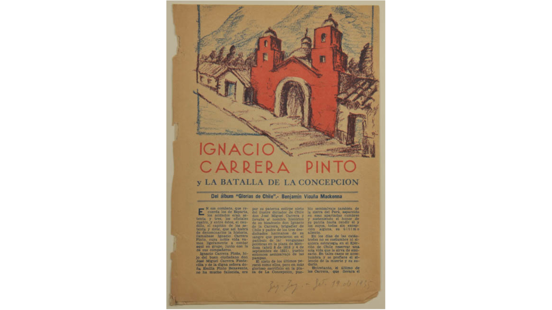 Carrera Pinto y la Batalla de La Concepción