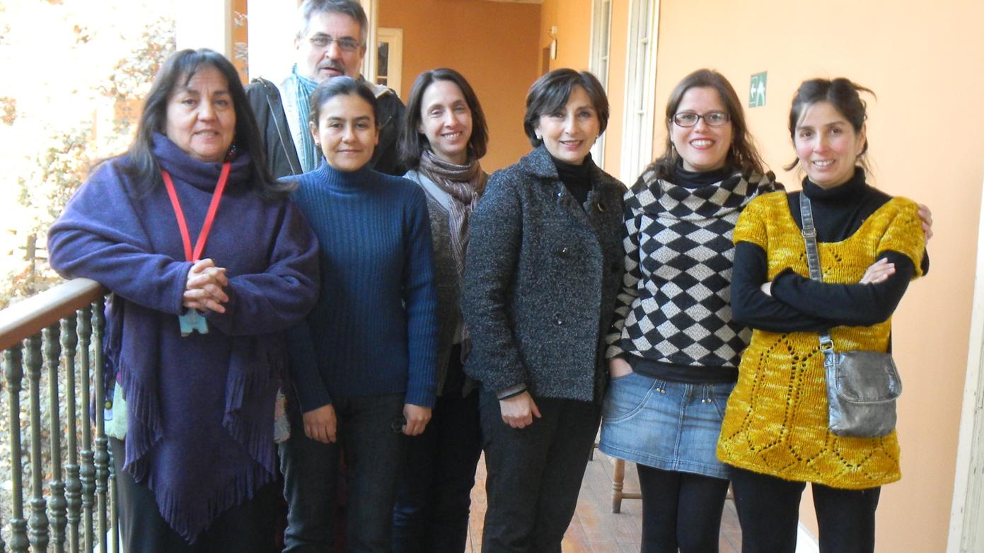 Varinia Varela, Iris Moya, Daniel Quiroz, Francisca del Valle, Lorena Cordero, María José Rodríguez y Patricia Muñoz