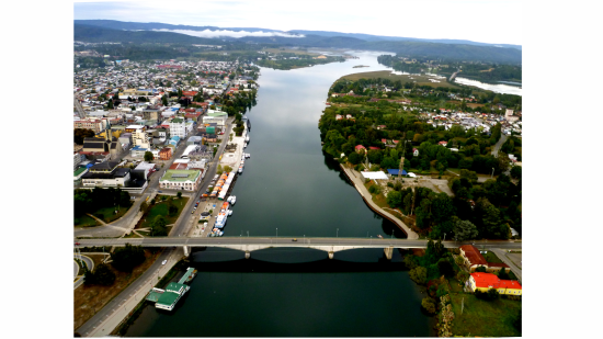 Valdivia desde el aire