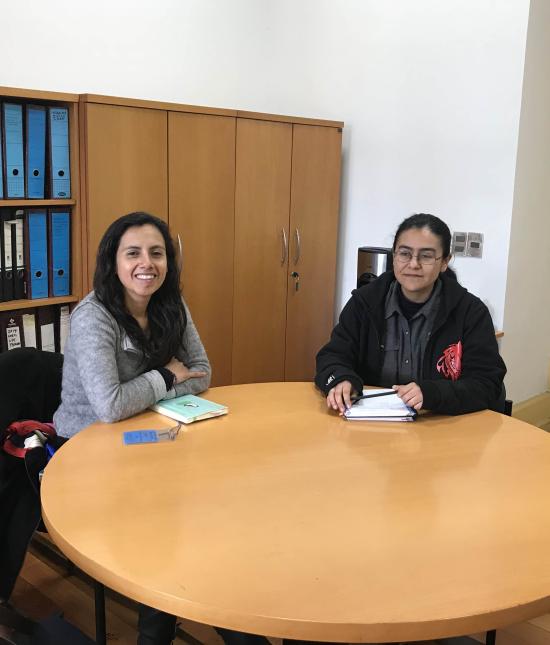 Johanna Jara, Colegio de Arqueólogos e Iris Moya, arqueóloga asociada al Centro de Documentación de Bienes Patrimoniales