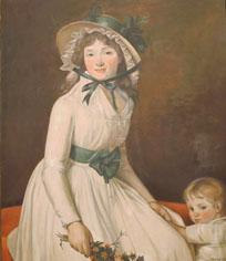 Retrato de Madame Seriziat y su hijo